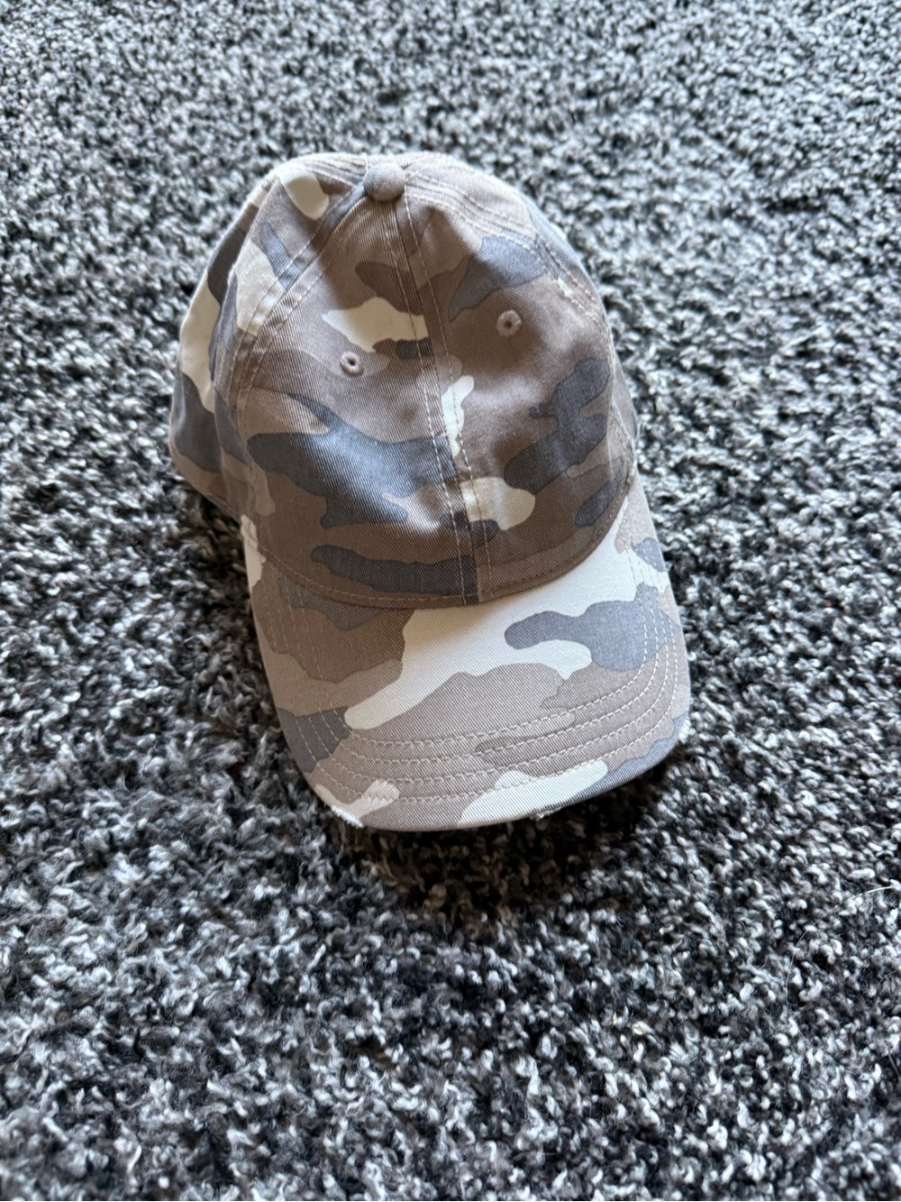 Neutral Camo Baseball Cap - Gray & Tan Camo